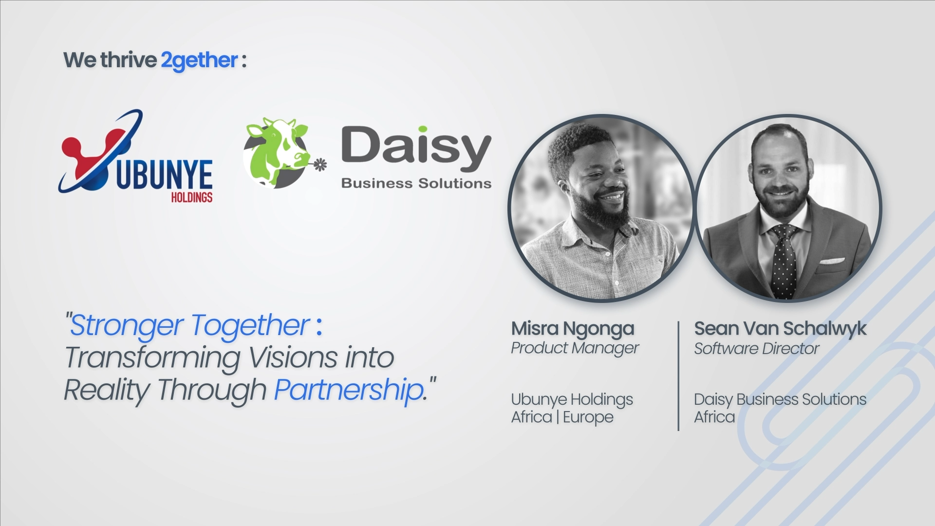 Daisy and UBUNYE's Document Management Expertise: Seamless Integration, Superior Results.
